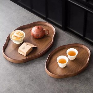 Plateau <span class=keywords><strong>en</strong></span> <span class=keywords><strong>bois</strong></span> écologique, idéal pour gâteaux, café, tasses à thé, pour la maison ou les fêtes - Product Image 1