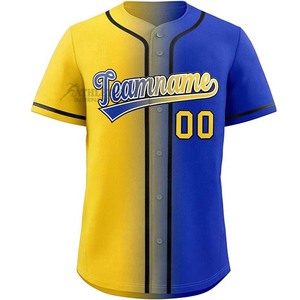 Maillot de baseball vintage à sublimation personnalisée pour hommes chemises de baseball boutonnées en polyester respirantes pour jeunes à séchage rapide de qualité supérieure - Product Image 1