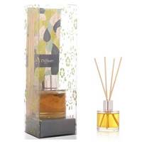 Difusor de Aroma de Lavanda en Vidrio Ecológico de Alta Calidad, Juego de Difusores con Varillas, Logotipo Personalizado, Caja de Regalo para Hogar, Dormitorio, Sala de Estar, Oficina, ABK
