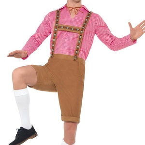 Lederhosen para Hombre, Pantalones Cortos Bávaros Alemanes, Traje Tradicional Personalizado 2026 - Product Image 6