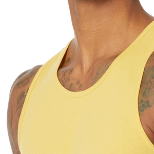 Camiseta sin mangas de gimnasio transpirable de diseño personalizado para hombre, Chaleco de Fitness tejido para entrenamiento de Yoga, estilo Hip Hop para culturismo - Product Image 3