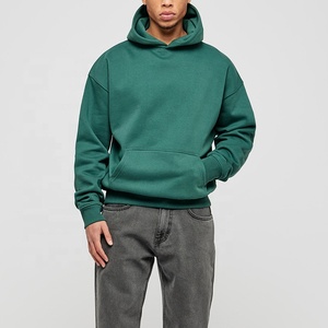 Fabricantes de ropa Sudadera con capucha personalizada de alta calidad 360 GSM peso pesado polar algodón boxy streetwear sudaderas con capucha de gran tamaño - Product Image 6