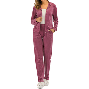 Gran oferta, Otoño, Sudadera con capucha para mujer, chándal de terciopelo, conjunto de trajes para correr, chándal de terciopelo, chaquetas para mujer, nueva ropa de invierno - Product Image 1