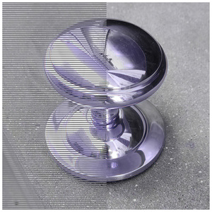 Boutons de mortaise de style champignon en laiton poli de qualité supérieure Poignées de porte durables pour maisons, villas et bureaux - Product Image 1