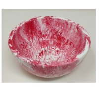 Bol en résine fait main, design bohème, violet et rouge, plat de service alimentaire, décoration pour cadeau