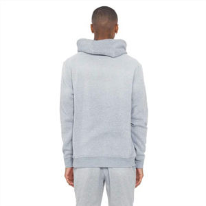 Ensemble sweat-shirt et jogging en molleton gris pour homme, mélange de coton, tenue de sport décontractée en deux pièces avec logo personnalisé, streetwear - Product Image 3