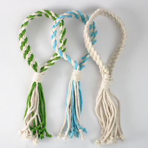 Juguete ecológico de algodón para perros, para masticar y arrastrar, promueve la salud dental, fibra natural segura, hecho en Vietnam - Product Image 1