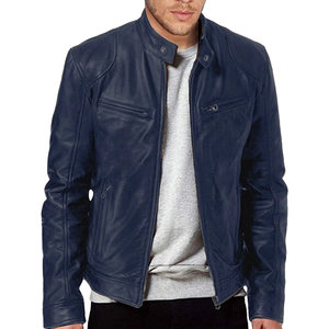 Chaqueta larga de cuero con capucha para hombre, abrigo de moto al por mayor con forro de piel, chaqueta para hombre, envío DDP - Product Image 2