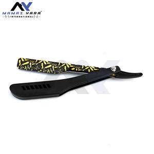 Rasoir droit professionnel pour barbier, en acier inoxydable, pliable, rasoir classique pour rasage humide, façonnage de la barbe, résultats de toilettage - Product Image 2