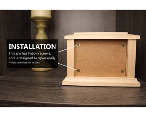 Wood Pet Urn for <b>Ashes</b> <b>Dog</b> Cat <b>Box</b> Personalized Cremation Casket Engraved Bespoke Small Medium Large - Product Image 4