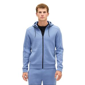 Sweat-shirt zippé décontracté pour hommes veste à capuche de marque privée de qualité supérieure en polaire OEM avec marque personnalisée d'usine vente en gros - Product Image 1