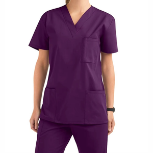 Conjuntos de uniformes médicos elásticos de LICRA a la moda para mujer, conjuntos de uniformes médicos unisex con diseño OEM para mujer - Product Image 6