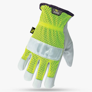 SkatIQ-Guantes para soldar de piel de cabra de primera calidad, guantes de soldadura con malla trasera XL de alta visibilidad, estilo protector - Product Image 3