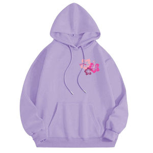 Sudadera con capucha bordada de jersey liso de alta calidad, logotipo personalizado, sudaderas con capucha bordadas superiores suaves y cómodas para adultos - Product Image 5