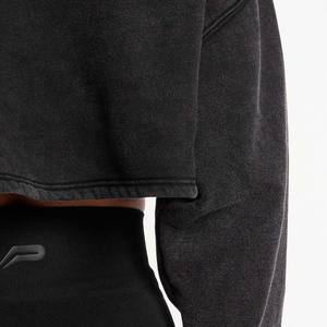 Nueva Sudadera con Capucha Oversize para Mujer, Estilo Vintage Desgastado con Lavado Ácido, Ecológica y Transpirable, de Poliéster y Algodón - Product Image 4