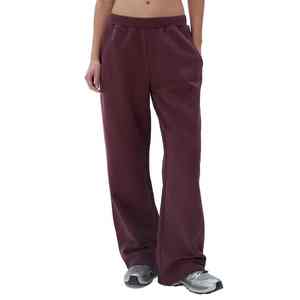 High Quality Women's Winter Jogger Sweatpants Regular-Fit <b>Elastic</b> Waist Custom Casual Breathable Straight Leg Mid <b>Waistband</b> - Product Image 1