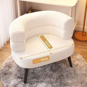 Sillón de salón de tela moderno de lujo individual de estilo italiano nueva silla de ocio hogar comedor dormitorio Hotel Bar sala de estar sofá - Product Image 4