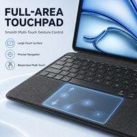 Étui clavier pour tablette en gros avec pavé tactile, housse de protection magnétique détachable en tissu pour fourniture OEM ODM personnalisée