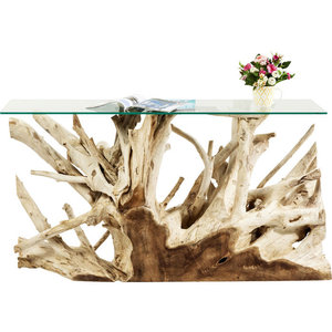 TABLE CONSOLE RACINE DE TECK POUR SALON-DÉCORATION MEUBLES EN BOIS-FABRICANT DE MEUBLES JEPARA INDONÉSIE 20 - Product Image 2