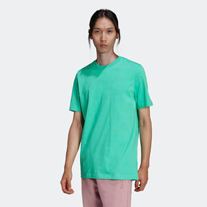 Camiseta verde Hi-Res Essentials para hombre: cuello redondo acanalado de ajuste regular, Jersey individual de algodón 100%, manga corta - Product Image 1