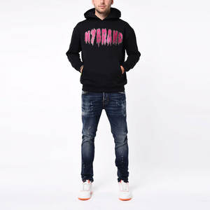 Sudadera con Capucha Personalizada al por Mayor para Hombre, Diseño Único con Logotipo Personalizado, Pedrería, Cremallera de la Mejor Calidad - Product Image 2