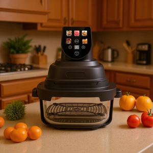 Mini Friggitrice ad Aria Digitale Smart Senza Olio con Doppio Cestello - Product Image 6