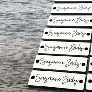 Saco De Vestuário Personalizado Acessórios placa OEM ouro Metal Marca Logotipo Vestuário Etiqueta Name tag Marcas de vestuário - Product Image 3