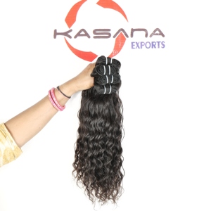 Sin procesar 100% Raw Temple ondulado barato al por mayor 100% máquina vietnamita Natural doble trama tejer extensiones de cabello humano - Product Image 1