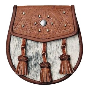 Sporran de tartán adornado con borlas elegantes y bordado intrincado perfecto para las Tierras Altas tradicionales - Product Image 6