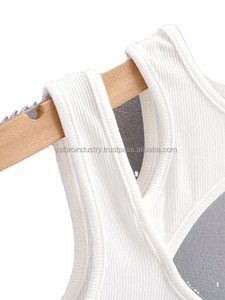 2025เสื้อแขนกุด2ชิ้นแบบลำลองเซ็กซี่ของผู้หญิงสำหรับฤดูร้อนพร้อมกระดุมลูกไม้ & ผ้าฝ้าย100% พู่ - Product Image 5