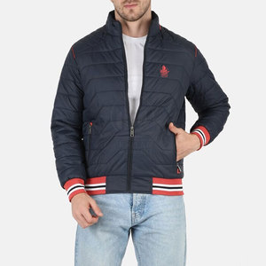 Vestes d'hiver matelassées pour hommes de haute qualité fabriquées au Pakistan, avec col montant et logo sur le devant, design personnalisé, vente en gros - Product Image 6