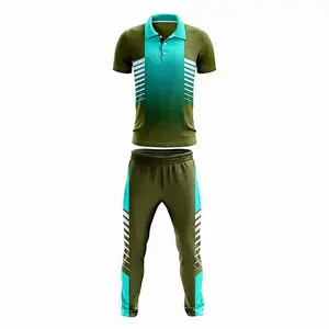 2024 hommes personnalisé nouveau vêtements de sport de haute qualité uniformes de Cricket hommes nouveauté Top qualité Sport d'équipe Cricket Sublimation uniforme