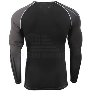 Gimnasio Fitness Ropa Nueva llegada Hombres Rash Guard Precio barato Diseño personalizado Rash Guard para hombres - Product Image 4