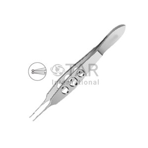 Pinzas de Sutura Conjuntival Fechtner, Instrumentos Médicos Quirúrgicos Oftálmicos, Manipulación Delicada de Tejido Conjuntival, Microquirúrgicas - Product Image 1