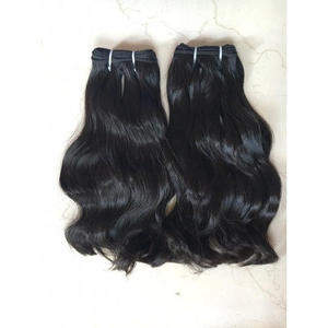 Vendedor de color negro natural, extensiones de cabello humano ondulado, templo indio, 6x6, barato, 100% - Product Image 1