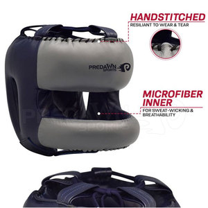 Casco de Boxeo de Cuero de Diseño Personalizado Profesional con Protección para Uso Unisex - Product Image 5