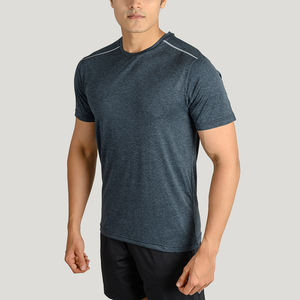 เสื้อยืดออกกำลังกายเล่นกีฬาสำหรับผู้ชายเสื้อยืดผ้าฝ้าย100% ระบายอากาศได้ดีมีขนาดจริง - Product Image 4