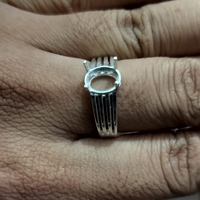 Massives 925er Sterlingsilber, 6x8mm, ovale Fassung, handgefertigt, 10K vergoldet, umweltfreundlich, DIY Damen-Schmuckrohling, Steinfassung