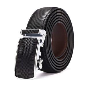 Ceintures en cuir véritable pour hommes, design à cliquet texturé automatique, fabrication en usine, personnalisées, 2026 - Product Image 3