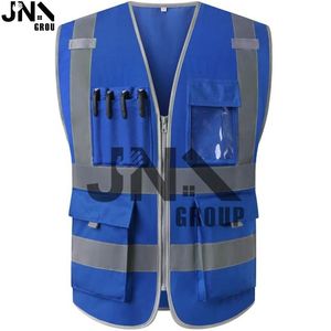 Haute visibilité en gros gilet réfléchissant multifonctionnel détachable vêtements de travail chauds uniformes 4 en 1 coton - Product Image 1
