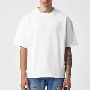 Wholesale Heavyweight 260g 100% Cotton Blank T shirt Oversized Custom Print Men <b>tshirt</b> for Men t-shirt Branding - Product Image 1