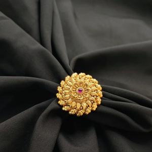 แหวนนิ้วมือปรับได้สำหรับผู้หญิงและเด็กผู้หญิงแหวนสวมนิ้วขัดเงาทองแบบโบราณสวยงามทันสมัยสง่างาม - Product Image 1