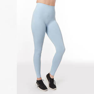 Vente directe d'usine ensemble de yoga pour femmes de haute qualité 2 pièces taille élastique conception respirante écologique Logo avant quantité minimale de commande bas - Product Image 6