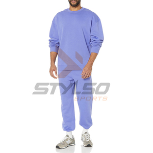 Último producto chándales personalizados cuello redondo algodón chándal ropa deportiva chándales hombres mujeres 2 uds chándales Unisex - Product Image 6