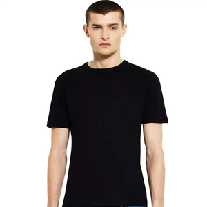 Custom 13 Tee Venta al por mayor de los hombres de gran tamaño liso Camiseta 100% algodón con fibra de bambú logotipo personalizado diseño liso - Product Image 1