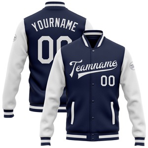 Vente en gros dans l'industrie directe de bombardiers décontractés pour l'hiver personnalisés Kelly Green Pink-White Full-Snap Varsity Letterman Two Tone Jacket - Product Image 2