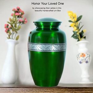 Aluminum Handcrafted Cremation Urn Adult Memorial Funeral Keepsake <b>for</b> Men Women Child and <b>Casket</b> <b>for</b> <b>Ashes</b> Adult Male - Product Image 3