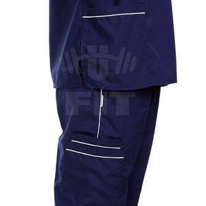 ชุดยูนิฟอร์มพยาบาลผ้าแคนวาสน้ำหนักเบา ระบายอากาศได้ดี ผลิตจากผ้าฝ้าย 100% สวมใส่สบายสำหรับบุรุษ ขายส่งสำหรับบุคลากรทางการแพทย์ในโรงพยาบาล - Product Image 6