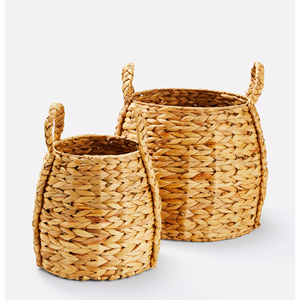 Factory Direct Best Selling Woven Hyacinth Storage Hamper Natural Hyacinth Storage <b>Basket</b> Hyacinth <b>Laundry</b> <b>Baskets</b> - Product Image 6