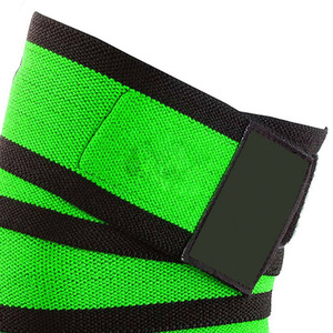 Genouillères Haltérophilie Logo personnalisé Gym Haltérophilie Genouillères Haute Élastique Sports pour Genouillères Entretien OEM - Product Image 5